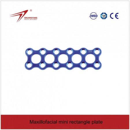 Maxillofacial Mini Rectangle plate. მართკუთხედის ფორმის ფირფიტა.